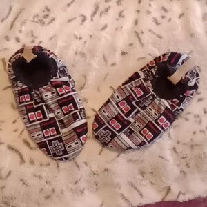 Retro Gaming Print Bootie Slip-On Slippers